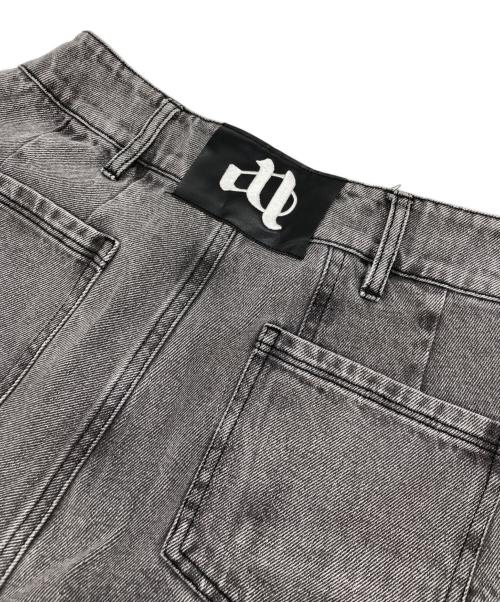 ANDWANG（アンドワン）ANDWANG (アンドワン) Back Cutout Denim Pants グレー サイズ:Sの古着・服飾アイテム