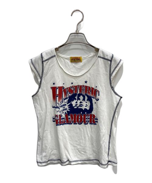 Hysteric Glamour（ヒステリックグラマー）Hysteric Glamour (ヒステリックグラマー) HG LEAGUE Tシャツ ホワイト サイズ:FREEの古着・服飾アイテム