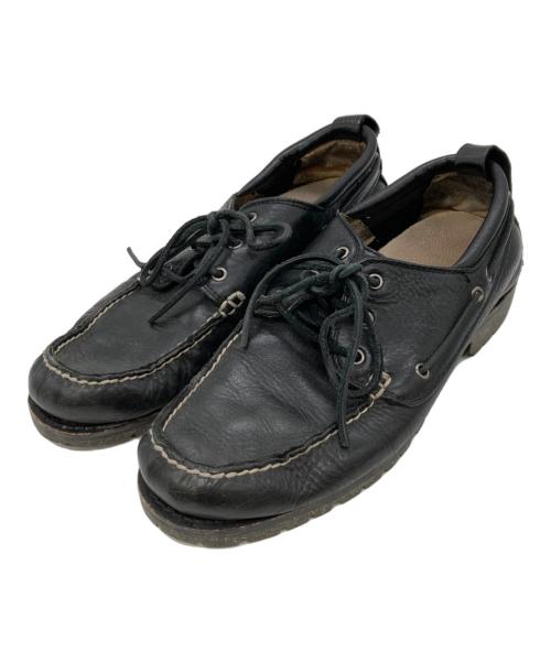 POLO RALPH LAUREN（ポロ・ラルフローレン）POLO RALPH LAUREN (ポロ・ラルフローレン) デッキシューズ ブラック サイズ:28cmの古着・服飾アイテム