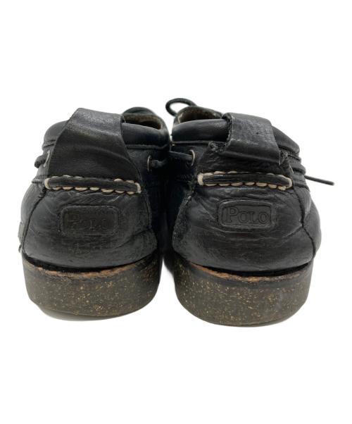 POLO RALPH LAUREN（ポロ・ラルフローレン）POLO RALPH LAUREN (ポロ・ラルフローレン) デッキシューズ ブラック サイズ:28cmの古着・服飾アイテム