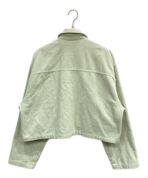Oriens JOURNAL STANDARD（オリエンス ジャーナルスタンダード）Oriens JOURNAL STANDARD (オリエンス ジャーナルスタンダード) コーデュロイショートジャケット 黄緑 サイズ:Fの古着・服飾アイテム