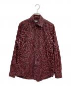 DIESELディーゼル）の古着「総柄シャツ」｜レッド