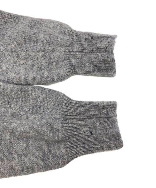 DIESEL（ディーゼル）DIESEL (ディーゼル) K-SARRI サイドロゴカーディガン ライトグレー サイズ:XSの古着・服飾アイテム