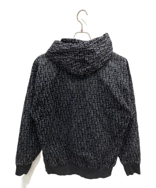 DIESEL（ディーゼル）DIESEL (ディーゼル) D-UM-RIB-NE ジャガードプルオーバーパーカー ブラック サイズ:XSの古着・服飾アイテム