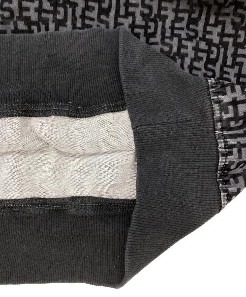 DIESEL（ディーゼル）DIESEL (ディーゼル) D-UM-RIB-NE ジャガードプルオーバーパーカー ブラック サイズ:XSの古着・服飾アイテム