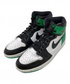 NIKEナイキ）の古着「Air Jordan 1 Retro High OG Celtics」｜ブラック×ラッキーグリーン
