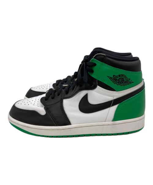 NIKE（ナイキ）NIKE (ナイキ) Air Jordan 1 Retro High OG Celtics ブラック×ラッキーグリーン サイズ:UK8.5/EUR43/US9.5/27.5cmの古着・服飾アイテム