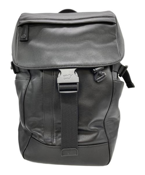 BRAUN BUFFEL（ブラウンビュッフェル）BRAUN BUFFEL (ブラウンビュッフェル) レザーリュック ブラックの古着・服飾アイテム