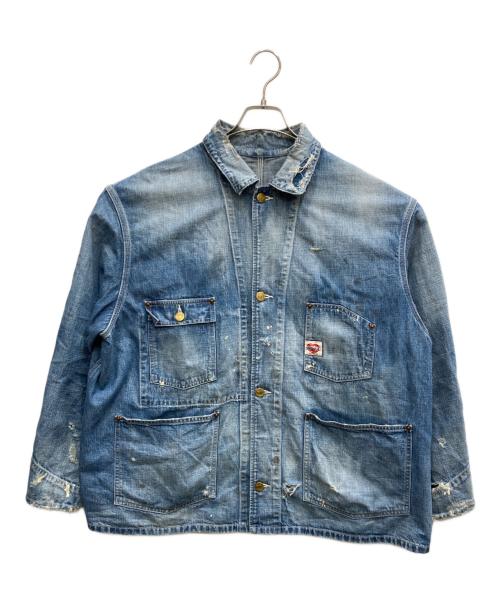 SAINT MICHAEL（セントマイケル）SAINT MICHAEL (セントマイケル) HEART TAG COVERALL インディゴ サイズ:Mの古着・服飾アイテム