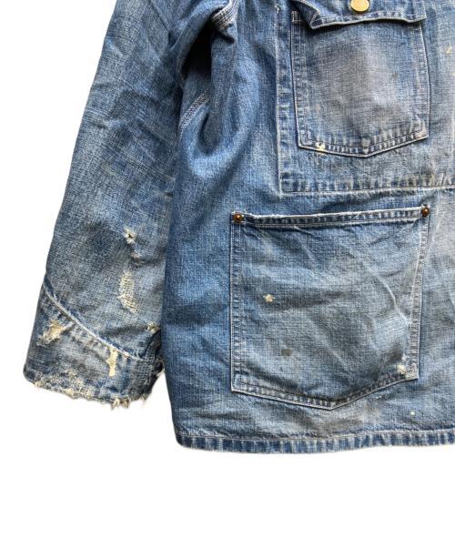 SAINT MICHAEL（セントマイケル）SAINT MICHAEL (セントマイケル) HEART TAG COVERALL インディゴ サイズ:Mの古着・服飾アイテム