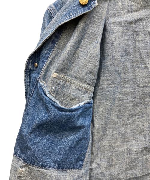 SAINT MICHAEL（セントマイケル）SAINT MICHAEL (セントマイケル) HEART TAG COVERALL インディゴ サイズ:Mの古着・服飾アイテム