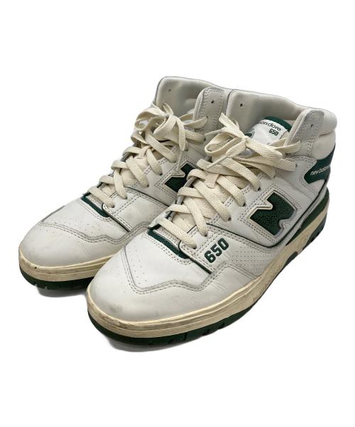 NEW BALANCE（ニューバランス）NEW BALANCE (ニューバランス) Aime Leon Dore (エメ レオン ドレ) スニーカー アイボリー×グリーン サイズ:10の古着・服飾アイテム