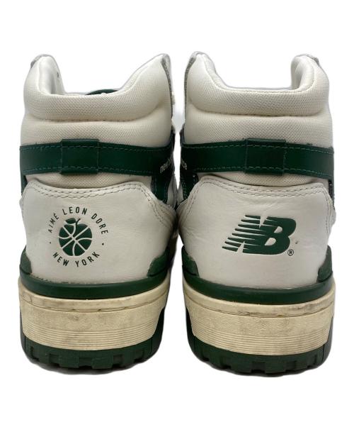 NEW BALANCE（ニューバランス）NEW BALANCE (ニューバランス) Aime Leon Dore (エメ レオン ドレ) スニーカー アイボリー×グリーン サイズ:10の古着・服飾アイテム
