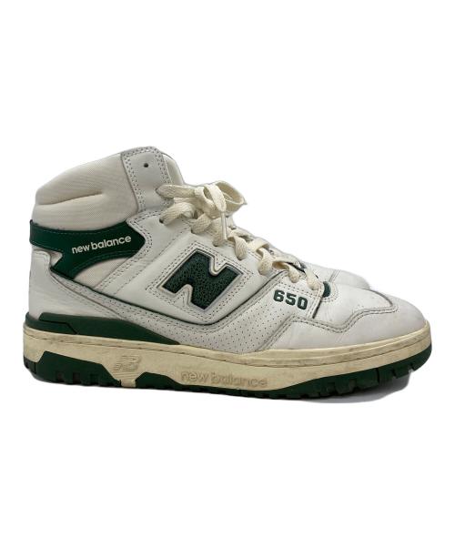 NEW BALANCE（ニューバランス）NEW BALANCE (ニューバランス) Aime Leon Dore (エメ レオン ドレ) スニーカー アイボリー×グリーン サイズ:10の古着・服飾アイテム