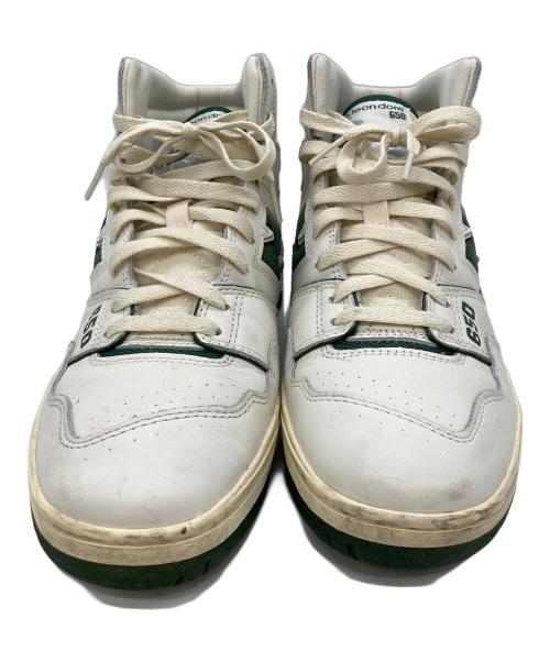 NEW BALANCE（ニューバランス）NEW BALANCE (ニューバランス) Aime Leon Dore (エメ レオン ドレ) スニーカー アイボリー×グリーン サイズ:10の古着・服飾アイテム