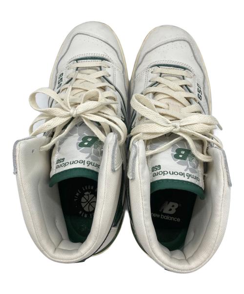 NEW BALANCE（ニューバランス）NEW BALANCE (ニューバランス) Aime Leon Dore (エメ レオン ドレ) スニーカー アイボリー×グリーン サイズ:10の古着・服飾アイテム
