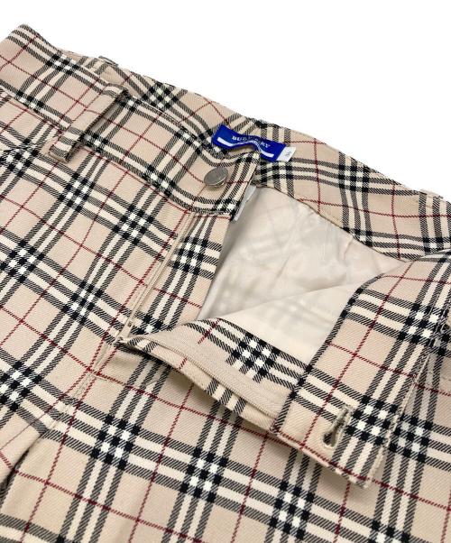 BURBERRY BLUE LABEL（バーバリー ブルー レーベル）BURBERRY BLUE LABEL (バーバリーロンドンブルーレーベル) ノバチェックパンツ ベージュ サイズ:36の古着・服飾アイテム