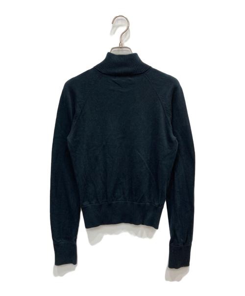 BURBERRY BLUE LABEL（バーバリーロンドンブルーレーベル）BURBERRY BLUE LABEL (バーバリーロンドンブルーレーベル) ジップアップニットジャケット ブラック サイズ:38の古着・服飾アイテム