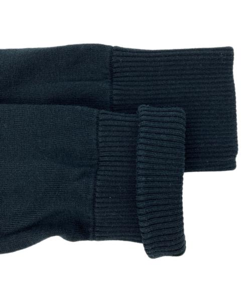 BURBERRY BLUE LABEL（バーバリーロンドンブルーレーベル）BURBERRY BLUE LABEL (バーバリーロンドンブルーレーベル) ジップアップニットジャケット ブラック サイズ:38の古着・服飾アイテム