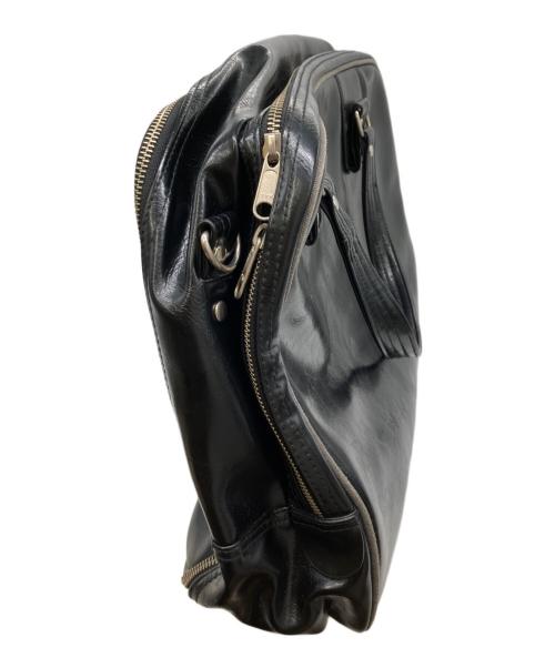 FRED PERRY（フレッドペリー）FRED PERRY (フレッドペリー) COMME des GARCONS SHIRT (コムデギャルソンシャツ) PVCバッグ ブラック サイズ:FREEの古着・服飾アイテム