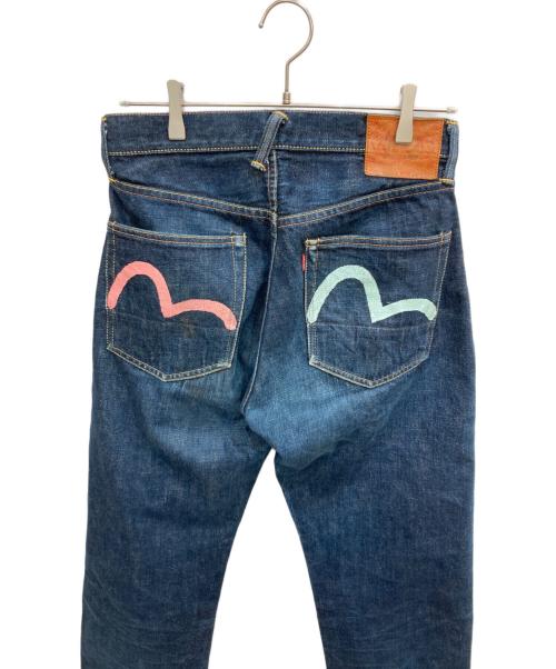 EVISU（エヴィス）EVISU (エヴィス) カモメペイントデニムパンツ インディゴ サイズ:W29×35の古着・服飾アイテム