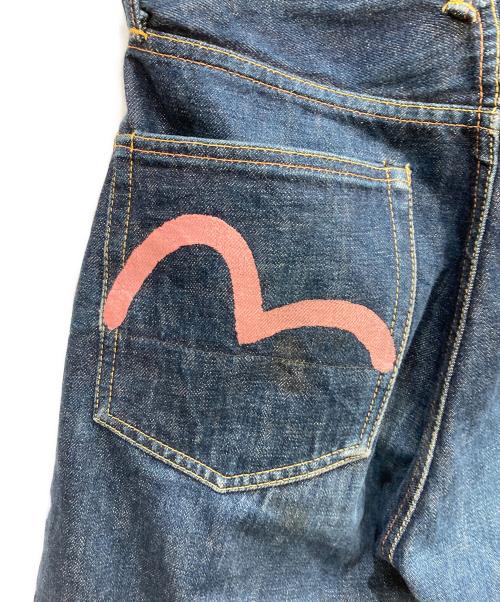 EVISU（エヴィス）EVISU (エヴィス) カモメペイントデニムパンツ インディゴ サイズ:W29×35の古着・服飾アイテム