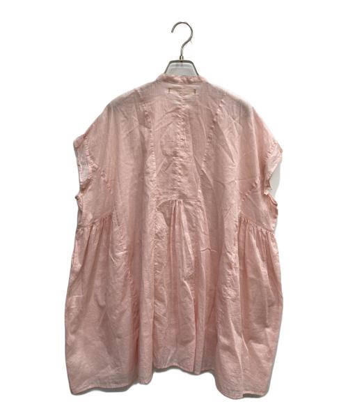 SUZUKI TAKAYUKI（スズキタカユキ）SUZUKI TAKAYUKI (スズキタカユキ) band-sleeve tunic ピンク サイズ:表記なし 未使用品の古着・服飾アイテム