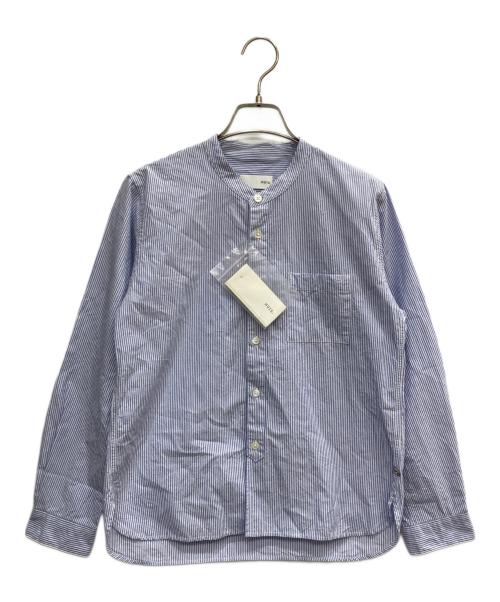 HUIS.（ハウス）HUIS. (ハウス) オーガニックコットンバンドカラーシャツ ネイビー サイズ:1 未使用品の古着・服飾アイテム