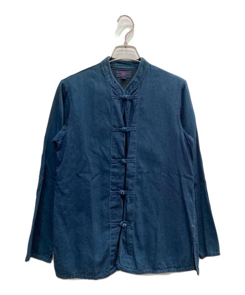 45R（フォーティファイブ・アール）45R (フォーティファイブ・アール) チャイナシャツ インディゴ サイズ:2の古着・服飾アイテム