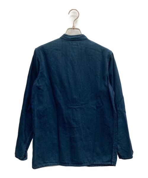 45R（フォーティファイブ・アール）45R (フォーティファイブ・アール) チャイナシャツ インディゴ サイズ:2の古着・服飾アイテム