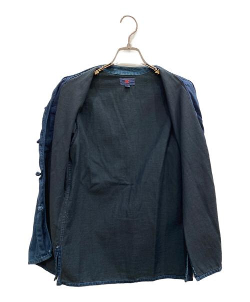 45R（フォーティファイブ・アール）45R (フォーティファイブ・アール) チャイナシャツ インディゴ サイズ:2の古着・服飾アイテム