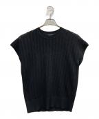 theory luxeセオリーリュクス）の古着「フレンチスリーブニット」｜ブラック