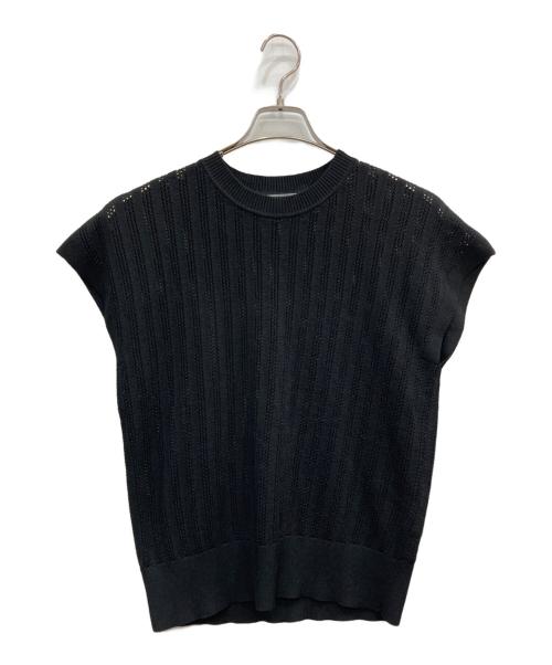 theory luxe（セオリーリュクス）theory luxe (セオリーリュクス) フレンチスリーブニット ブラック サイズ:38の古着・服飾アイテム