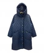 Barbourバブアー）の古着「Harmby キルティング フード ロング コート」｜ネイビー