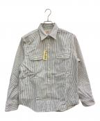 SUGAR CANEシュガーケーン）の古着「HICKORY STRIPE WORK SHIRT」｜ホワイト