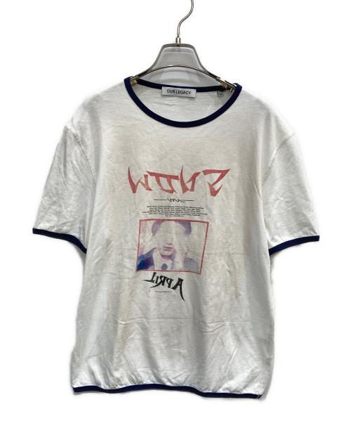 OUR LEGACY（アワーレガシー）OUR LEGACY (アワーレガシー) リンガーTシャツ ホワイト サイズ:SIZE 48の古着・服飾アイテム