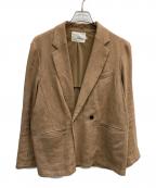 LiSSリス）の古着「リネン ダブルテーラードジャケット」｜ベージュ