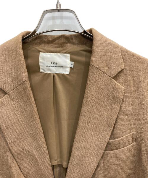 LiSS（リス）LiSS (リス) リネン ダブルテーラードジャケット ベージュ サイズ:SIZE 1の古着・服飾アイテム