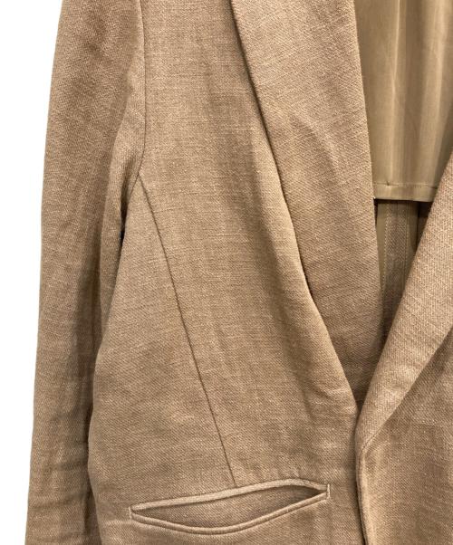 LiSS（リス）LiSS (リス) リネン ダブルテーラードジャケット ベージュ サイズ:SIZE 1の古着・服飾アイテム