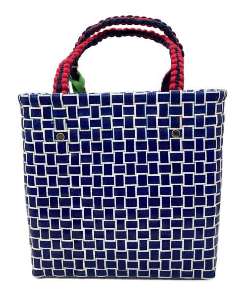 MARNI（マルニ）MARNI (マルニ) アイスクリームデザイン カゴバック ブルー×レッド 未使用品の古着・服飾アイテム