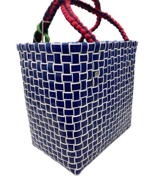 MARNI（マルニ）MARNI (マルニ) アイスクリームデザイン カゴバック ブルー×レッド 未使用品の古着・服飾アイテム