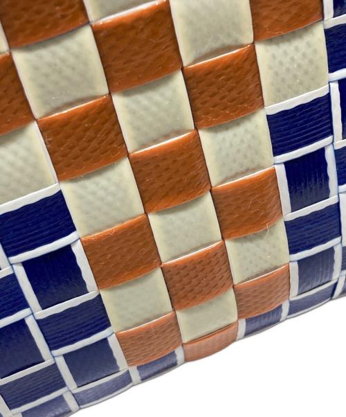 MARNI（マルニ）MARNI (マルニ) アイスクリームデザイン カゴバック ブルー×レッド 未使用品の古着・服飾アイテム