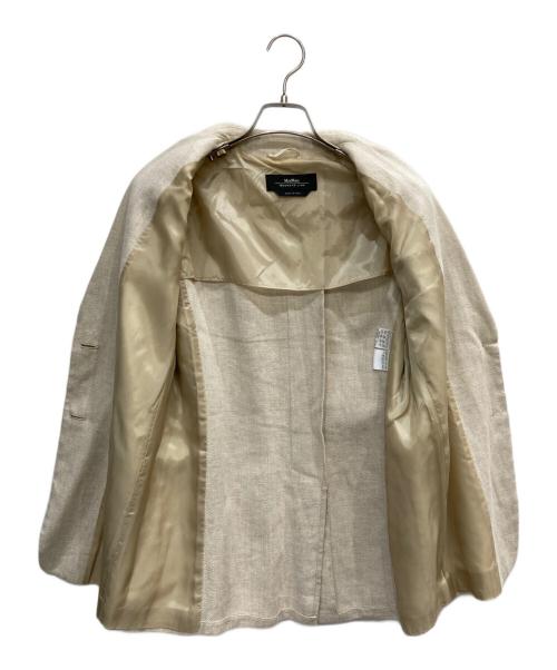 Max Mara WEEK END LINE（マックスマーラ ウイークエンドライン）Max Mara WEEK END LINE (マックスマーラ ウイークエンドライン) リネンテーラードジャケット ベージュ サイズ:40の古着・服飾アイテム