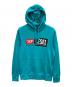 DIESEL（ディーゼル）の古着「S-GIRK-HOOD-CUTY プルオーバーパーカー」｜ターコイズ
