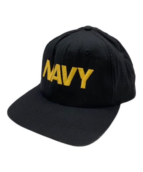 U'S NAVY（アメリカ海軍）U'S NAVY (ユーエスネイビー) ベースボールキャップ ブラック サイズ:S-M（6 1/2-7 1/2）の古着・服飾アイテム