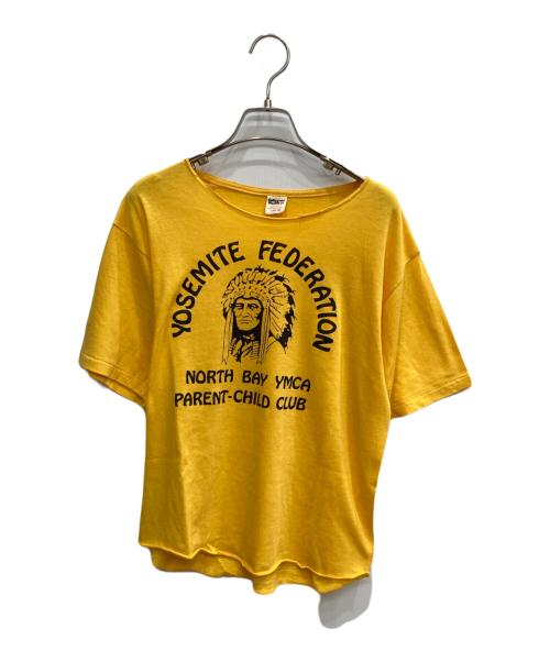 COLLEGIATE PACIFIC（カレッジパシフィック）COLLEGIATE PACIFIC (カレッジパシフィック) Tシャツ イエロー サイズ:Lの古着・服飾アイテム