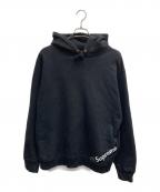SUPREMEシュプリーム）の古着「Corner Label Hooded Sweatshirt」｜ブラック