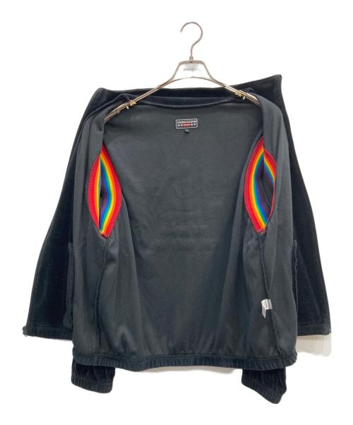 SUPREME（シュプリーム）SUPREME (シュプリーム) Hysteric Glamour (ヒステリックグラマー) Velour Track Jacket/ベロアトラックジャケット ブラック サイズ:Lの古着・服飾アイテム