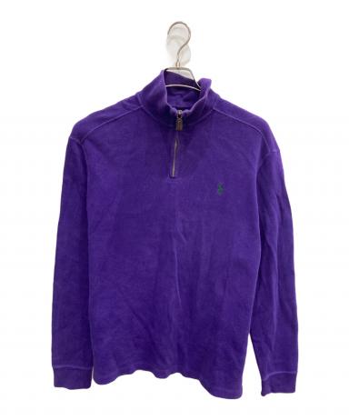 LAUREN：ハーフジップニット RALPH POLO 【専用】優しい色 POLO ラルフ ニット ハーフジップ ウールニット Lauren Ralph by トップス