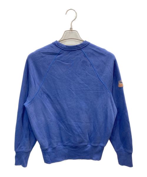 POLO RALPH LAUREN（ポロ・ラルフローレン）POLO RALPH LAUREN (ポロ・ラルフローレン) 加工ラグランスウェット ネイビー サイズ:XSの古着・服飾アイテム